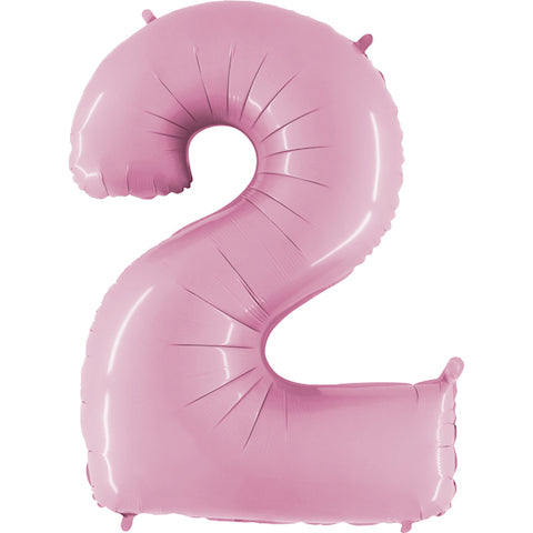 Number 2 - Pastel Pink - 40 inch - Grabo